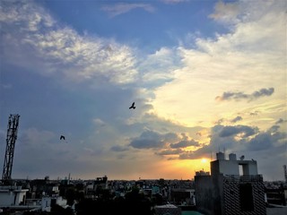 sunset from my home rooftop