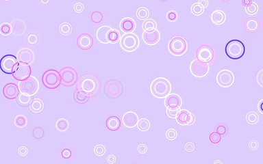 Light Purple, Pink vector backdrop with dots.