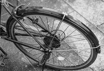 Fototapeta na wymiar 自転車の後輪