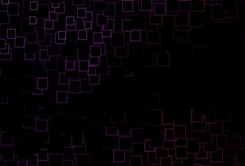 Dark Purple vector background with rectangles.