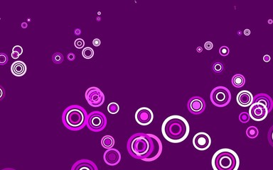 Light Purple, Pink vector layout with circle shapes.