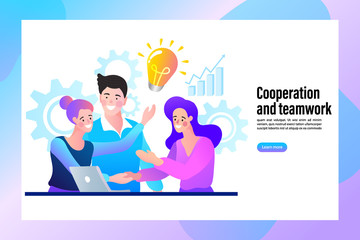 business team with business concept