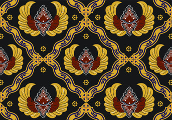 Indonesian batik motifs with very distinctive patterns. very artistic and aesthetic background, illustration, Vector, EPS 10