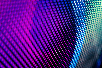 CloseUp LED blurred screen. LED soft focus background. abstract background ideal for design.