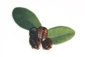 fresh roasted coffee beans background