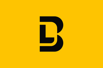 Minimal Innovative Initial BL logo and LB logo. Letter BL LB creative elegant Monogram. Premium Business logo icon. Black color on background
