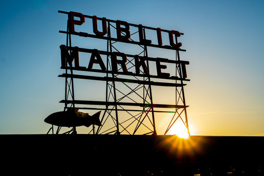public market in Seattle Washington