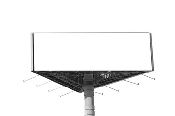 Obraz premium Blank billboard on white background