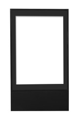 Blank billboard on white background