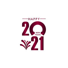 Happy New Years 2021 Celebration Vector Template Design Illustration