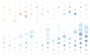 Light Blue, Red vector template with circles.