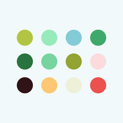 Gradient Pallet Full Color Vector Template Design Illustration