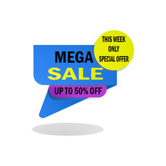Modern trendy Sale banner template design. Up to 50% off. Eps 10 vector illustration