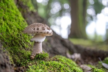 森のヘビキノコ（キリンタケ）又はヘビキノコモドキ