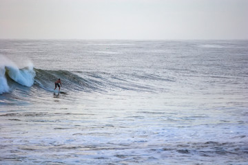 Surfing in the morning at Burleigh Heads