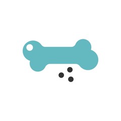 bicolor bone icon, simple element from Pet-vet set, for web and mobile