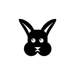 .rabbit icon, simple infographic element, in filled style from Pet-vet set, for web and UI design