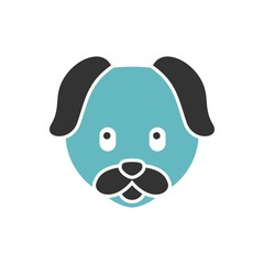 bicolor dog icon, simple element from Pet-vet set, for web and mobile