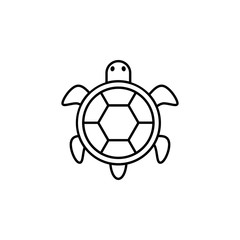 Obraz premium line tortoise icon, simple element from Pet-vet set, for web and mobile