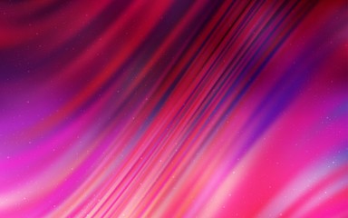 Dark Purple, Pink vector layout with cosmic stars. Space stars on blurred abstract background with gradient. Template for cosmic backgrounds.