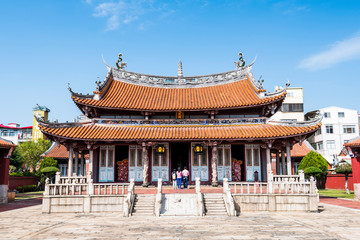 Confucius Temple in Changhua, Taiwan. This is a historical heritage with a Chinese-style building that is over several hundred years old