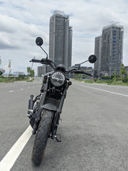 motorcycles on the road