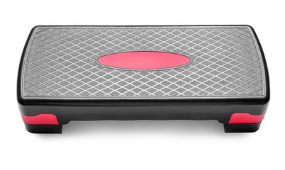 Aerobic stepper on white background