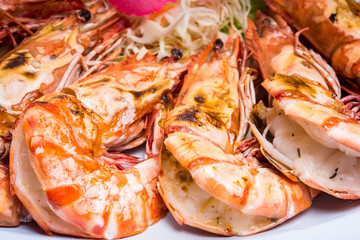 Grilled shrimp Thai style