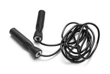 Jumping rope on white background © Pixel-Shot