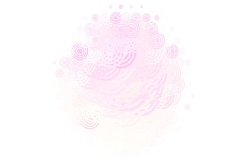Light Pink, Yellow vector background with spots, lines.