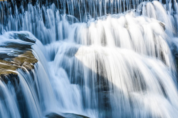 Fototapeta na wymiar Close-up waterfall, natural background