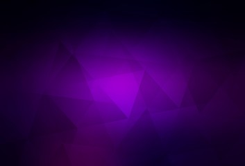 Fototapeta premium Dark Purple vector polygon abstract background.