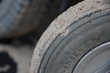 Rad eines elektrischen Rollstuhls