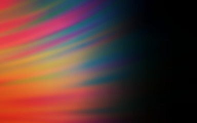 Obraz premium Dark Blue, Yellow vector background with curved lines. A circumflex abstract illustration with gradient. Brand new design for your ads, poster, banner.