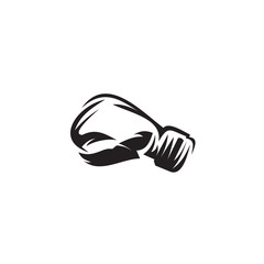 Boxing sport logo design template