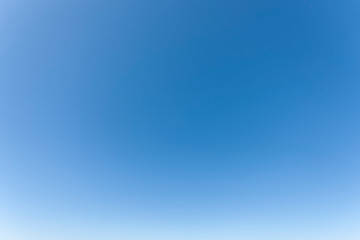 Clear blue sky. Copy space
