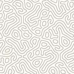 Abstract organic background, natural maze labyrinth, reaction diffusion pattern, organic shapes seamless vector pattern