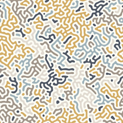 Abstract organic background, natural maze labyrinth, reaction diffusion pattern, organic shapes seamless vector pattern