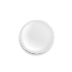 White blank plain plate realistic template for branding vector illustration isolated.
