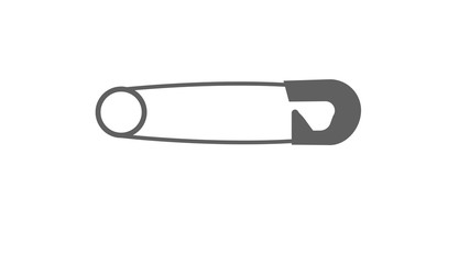 safety pin for clothes doodle icon