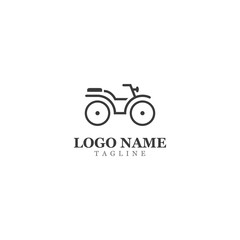 Motorcycle Icon Vector Design Template
