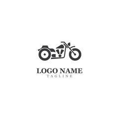 Motorcycle Icon Vector Design Template