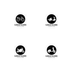 Motorcycle Icon Vector Design Template