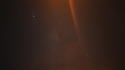 Milky way long exposure.
The beauty of the Milky Way at night, looks faint and colorful.