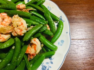 stir fried vegetables with shrimp
