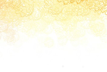 Light Orange vector background with spots, lines.
