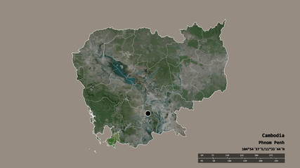 Location of Krong Preah Sihanouk, municipality of Cambodia,. Satellite