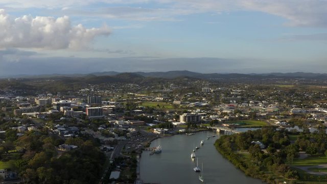 Drone over Gladstone, Queensland