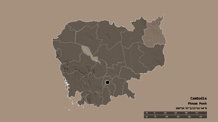 Location of Rôtânôkiri, province of Cambodia,. Administrative