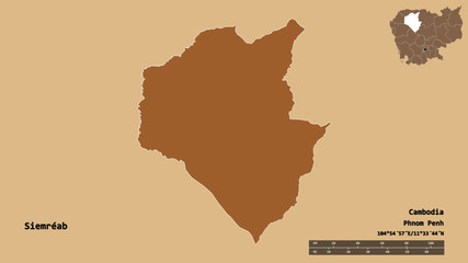 Obraz premium Siemréab, province of Cambodia, zoomed. Pattern